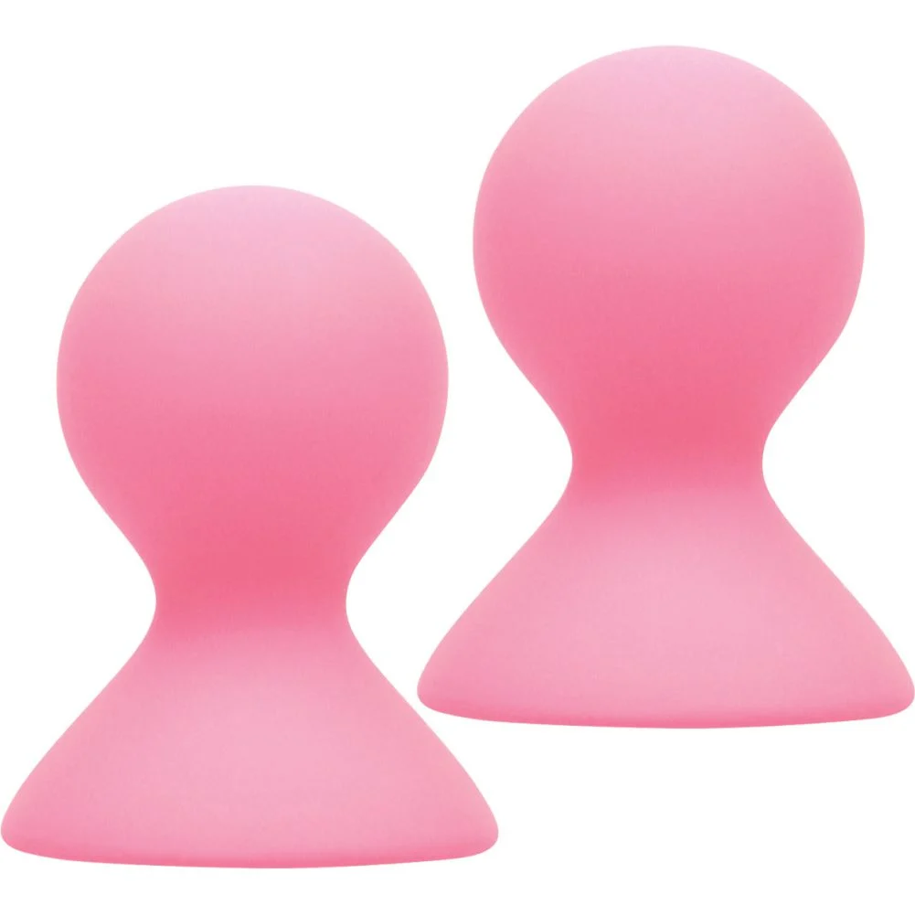 Icon Brands Nip-Pulls Silicone Nipple Pumps, One Pair, Pink