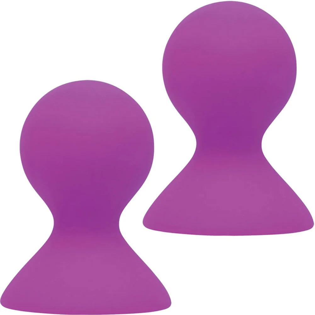 Icon Brands Nip-Pulls Silicone Nipple Pumps, One Pair, Purple