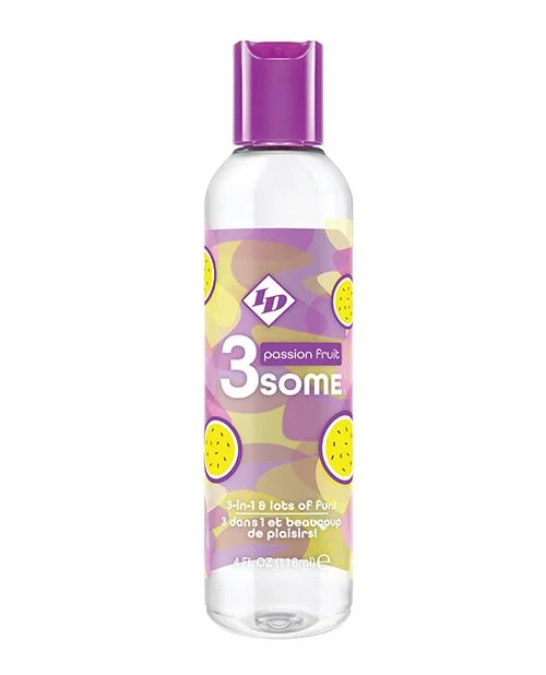 ID 3some 3 in 1 Lubricant Passion Fruit 4 fl oz