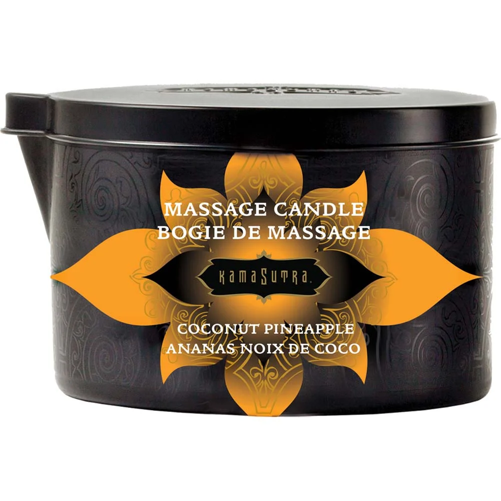 Ignite Massage Candle by Kama Sutra, 6 Oz (170 g), Coconut Pineapple