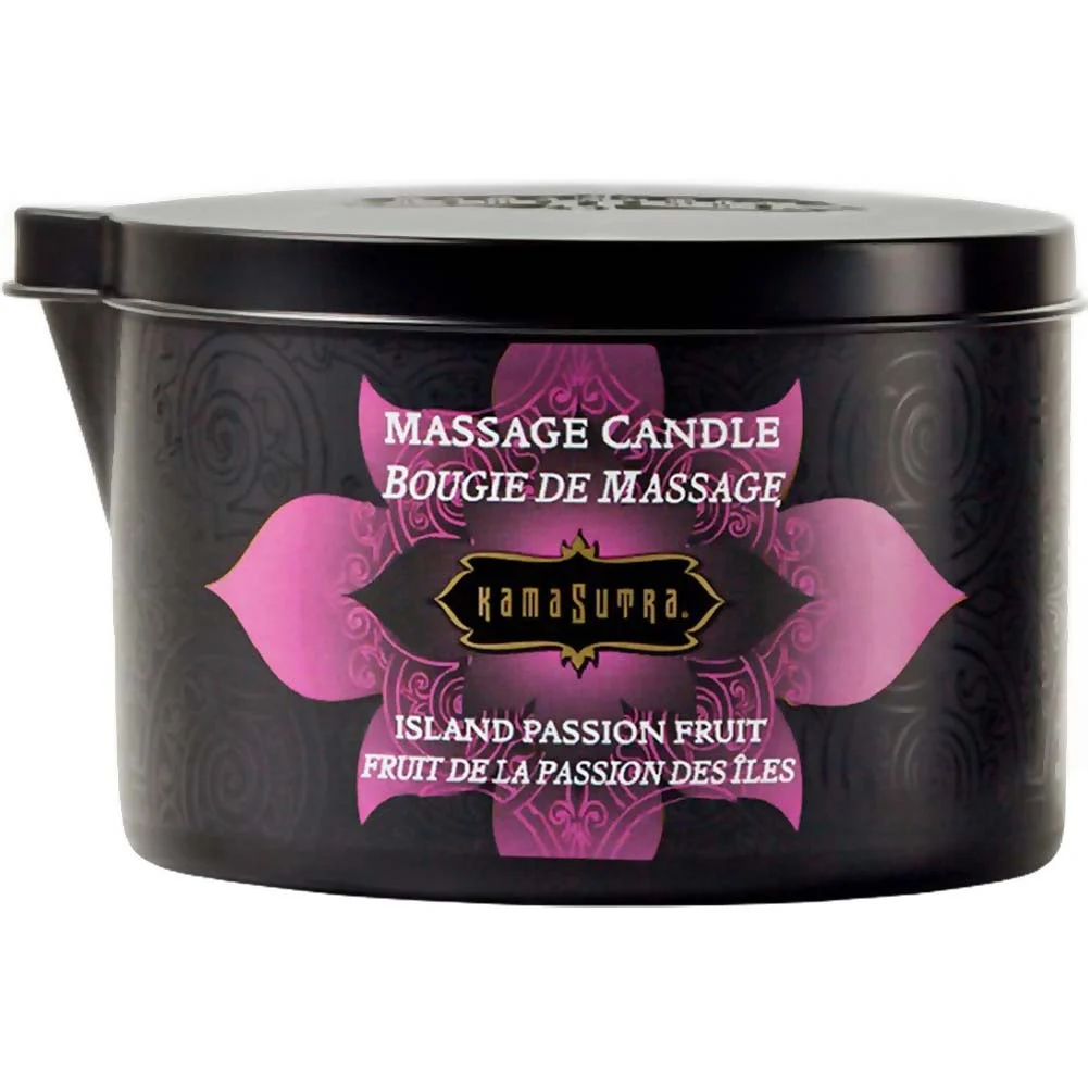 Ignite Massage Candle by Kama Sutra, 6 Oz (170 g), Island Passion Fruit