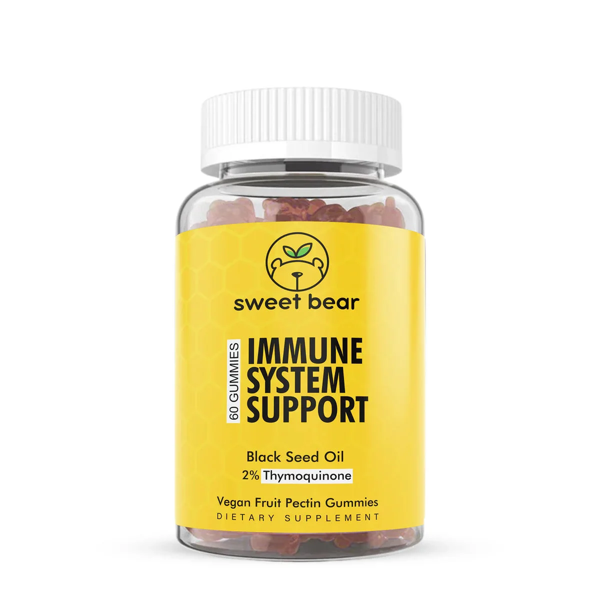 Immune System Support Gummies with 2% Thymoquinone - 60 Gummies