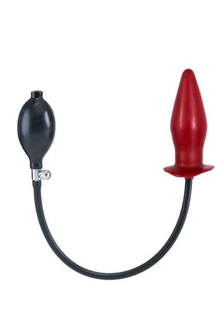 Inflatable Red Anal Plug - Large