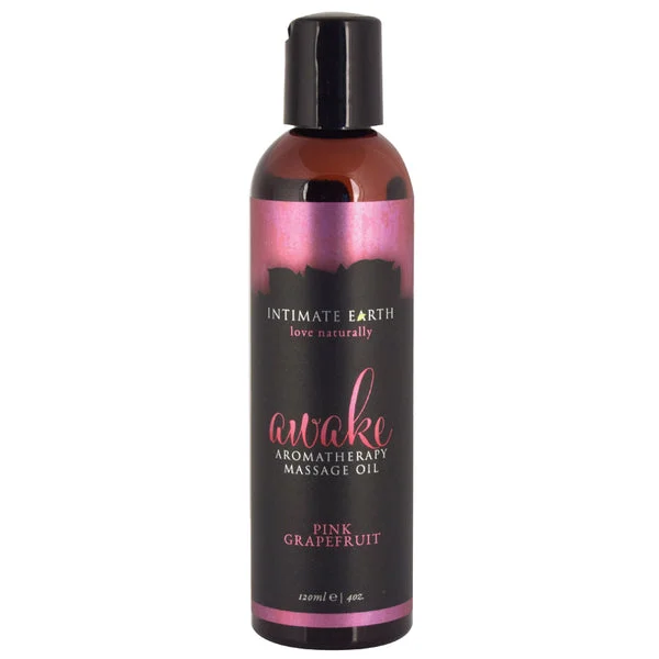 Intimate Earth Aromatherapy Oil Awake-Pink Grapefruit4oz