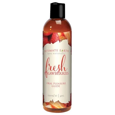 Intimate Earth Fresh Strawberries Natural Flavors Glide - 4 oz