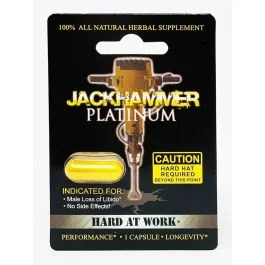 Jackhammer Platinum Male Enhancement Libido Gold Pill