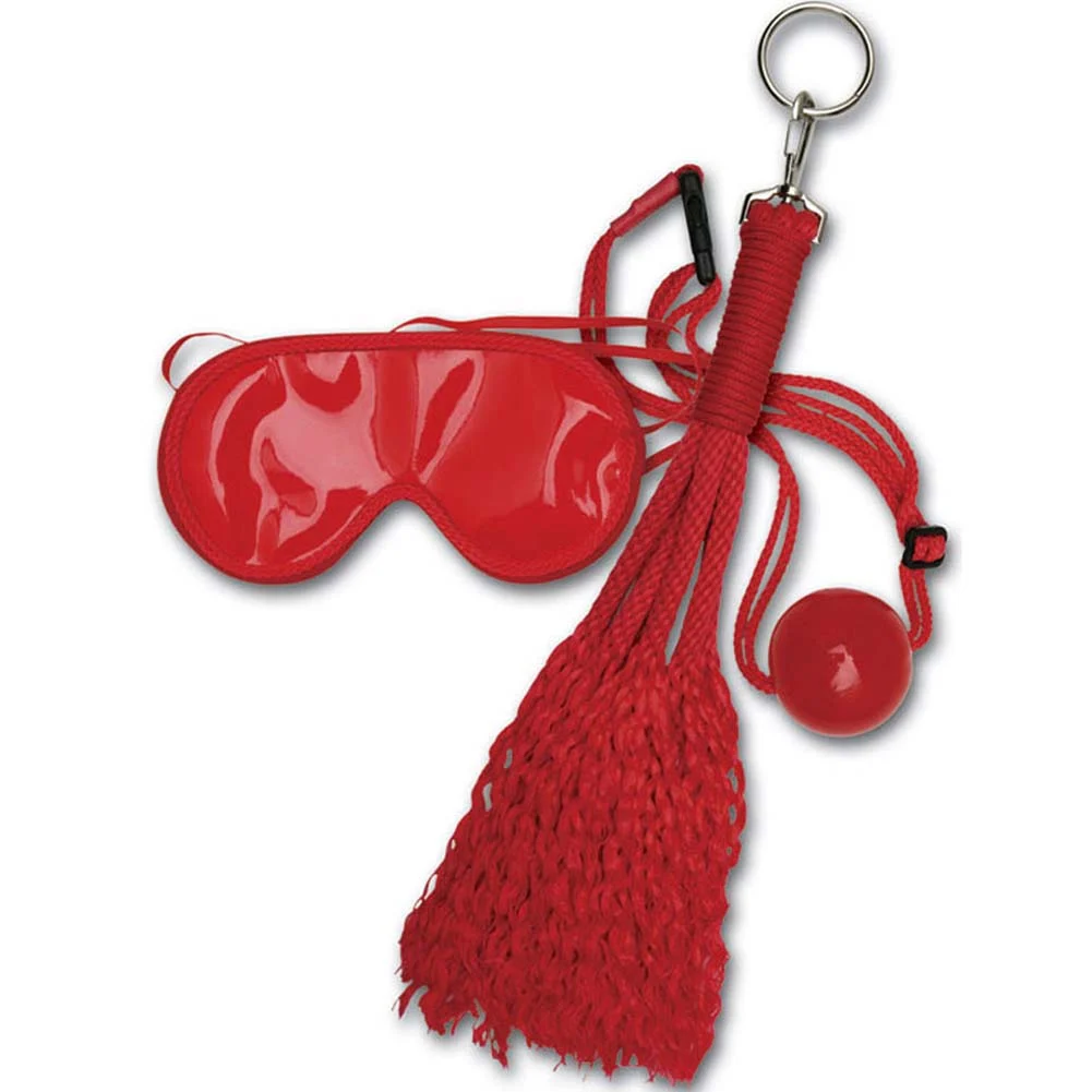 Japanese Silk Love Rope Concubine BDSM Bondage Kit, 12", Red