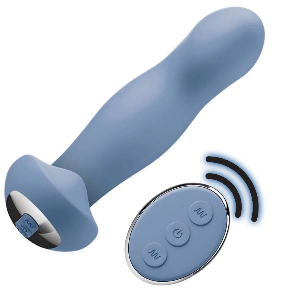 JimmyJane Pulsus Rechargeable Silicone P-Spot Vibrator, 6", Violet