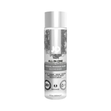 JO All-In-One Fragrance Free Massage Glide + Lubricant - 4oz