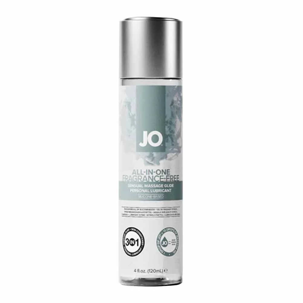 JO All in One Sensual Massage Glide, 4 fl.oz (120 mL), Unscented