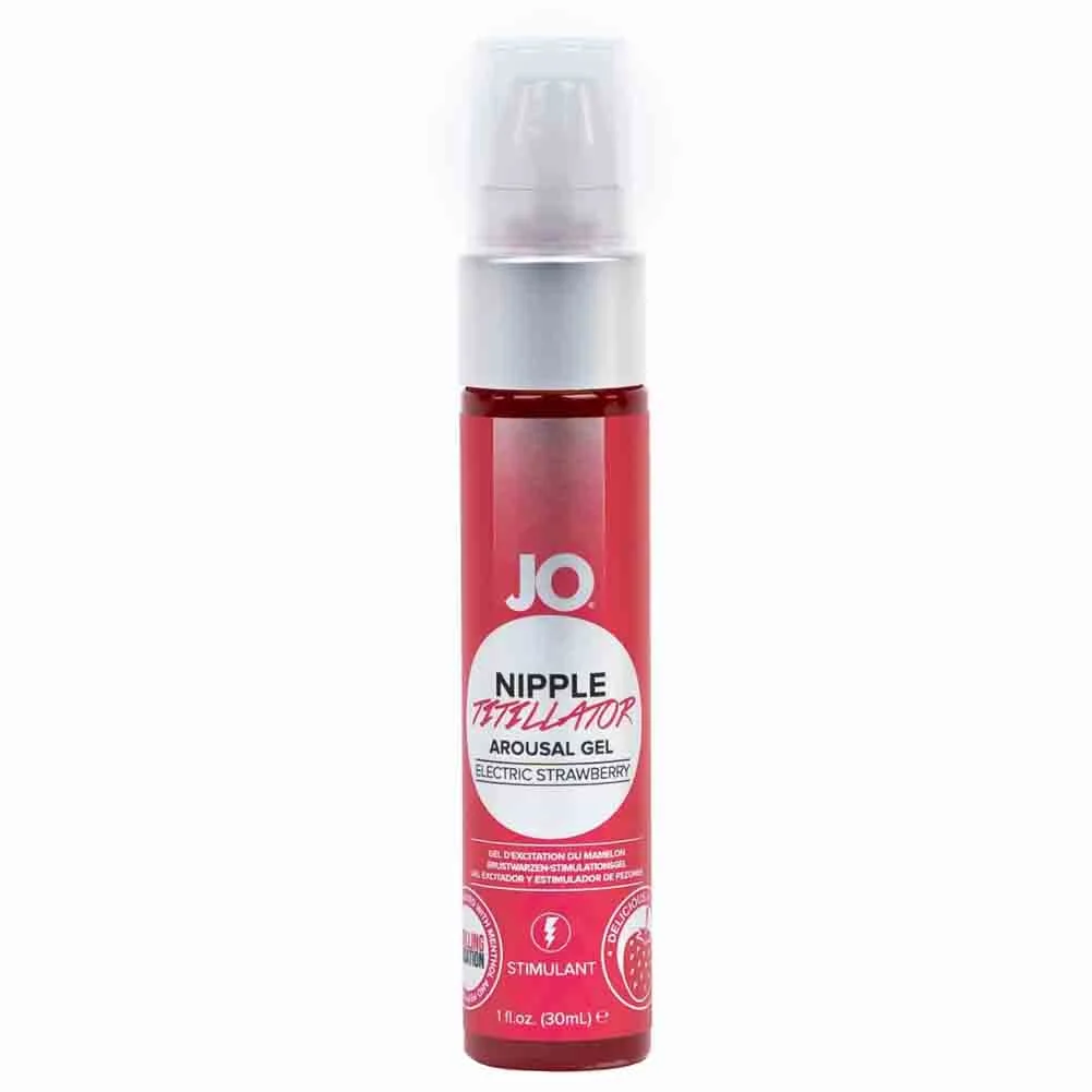 JO Nipple Titillator Arousal Gel, 1 fl.oz (30 mL), Strawberry