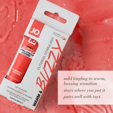 JO Warm & Buzzy Clitoral Stimulant - 0.34 oz