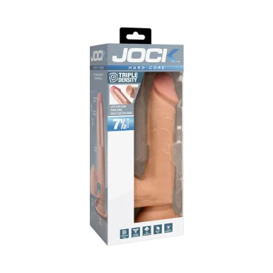 Jock Hard Core 7.5" Triple Density Dildo with Balls
