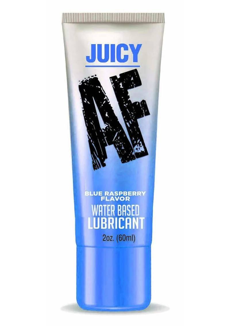 Juicy AF Water Based Flavored Lubricant Blue Raspberry