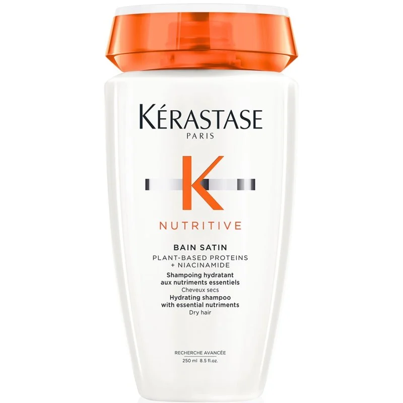 Kérastase Bain Satin Hydrating Shampoo Plant-Based Proteins + Niacinamide Dry Hair