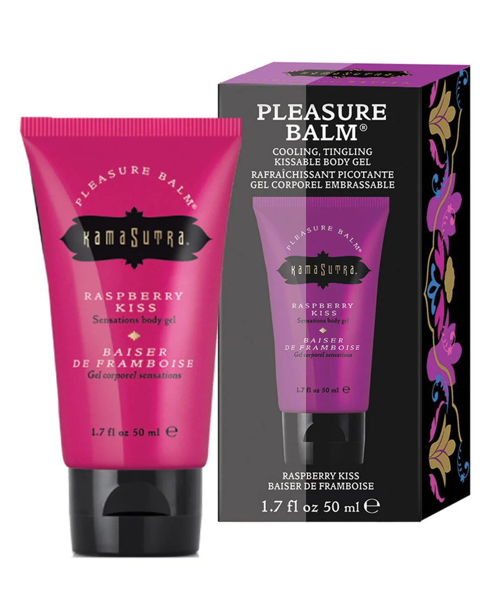 Kama Sutra Pleasure Balm Sensations Raspberry Kiss 1.7 fl oz