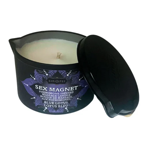 Kama Sutra Sex Magnet Blue Lotus Pheromone Massage Candle