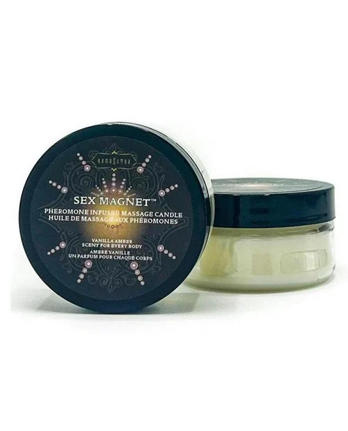 Kama Sutra Sex Magnet Pheromone Massage Candle 1.7oz - Vanilla Amber