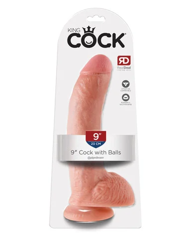 King Cock 9" Dildo with Balls