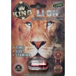 King Lion 12000 Male Enhancement Pill 3D Package