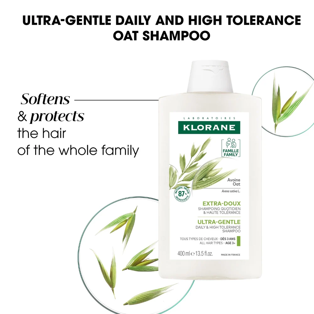 Klorane Oat Milk Ultra Gentle Frequent Use Shampoo