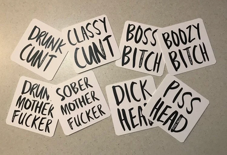KTCHEN LANGUAGE COASTERS FLIP 12 PACK