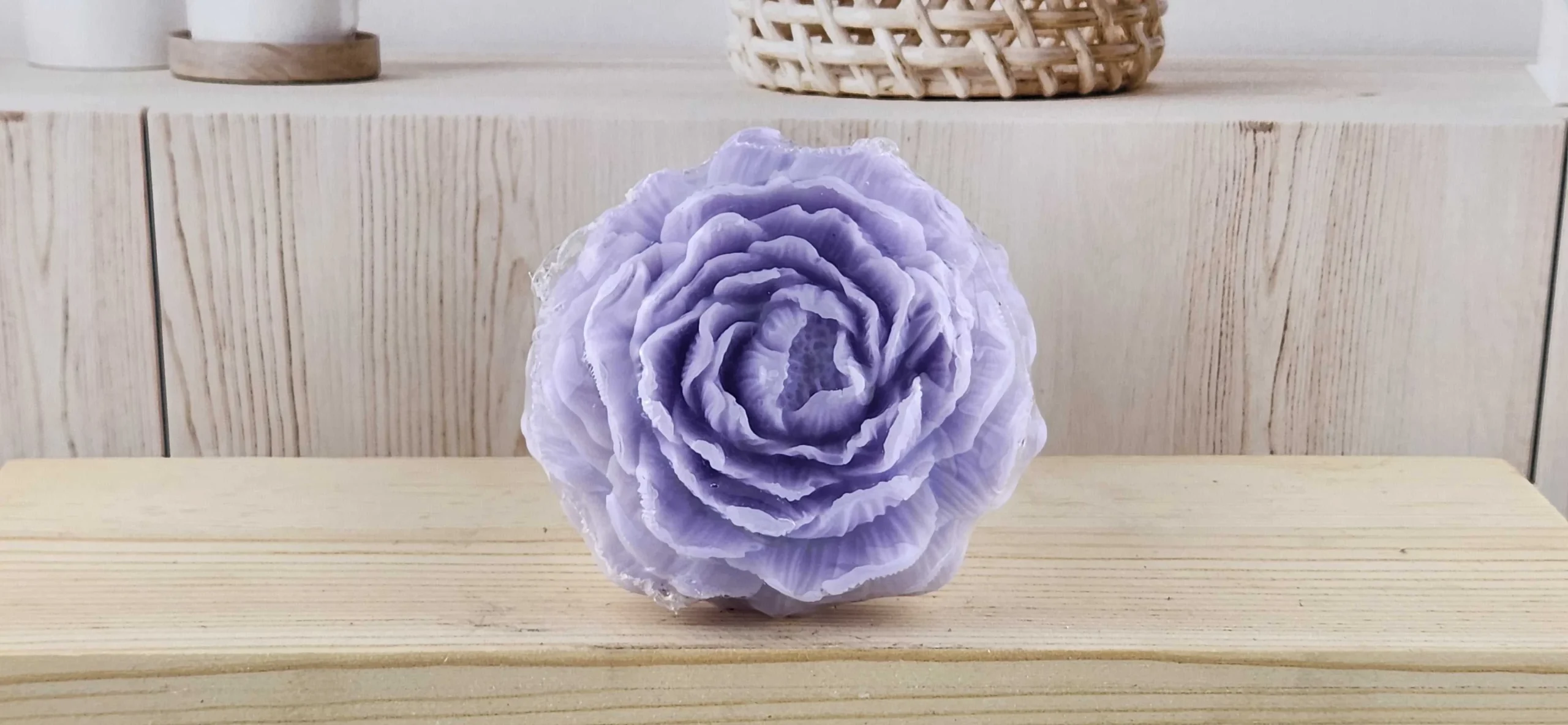 Lavender Peony Flower Bar Soap