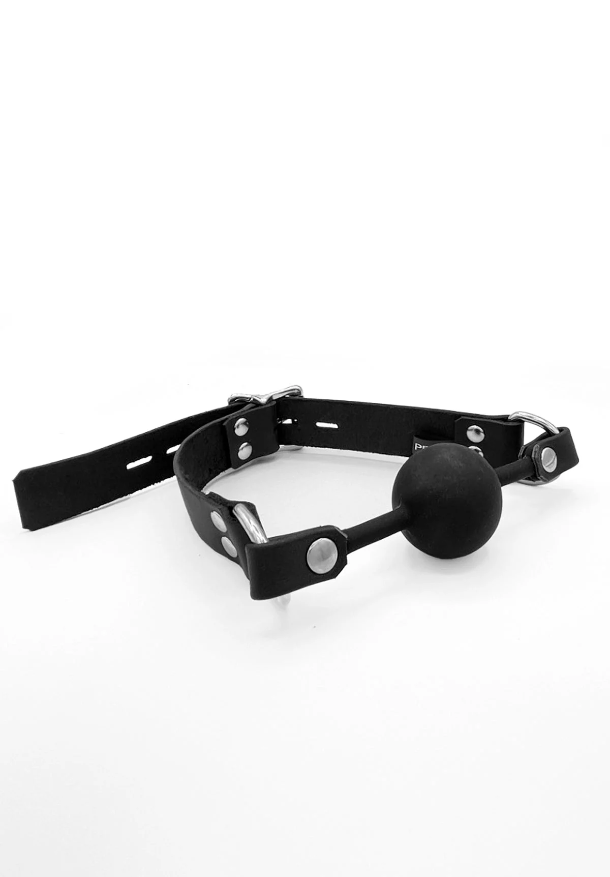 Leather Ball-Gag with 1.5in silicone ball