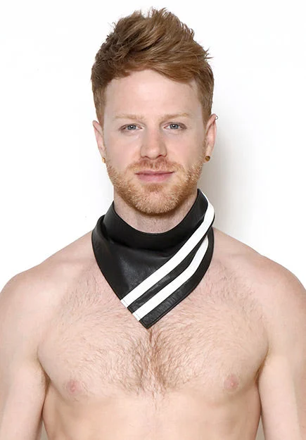 Leather Bandana with bands