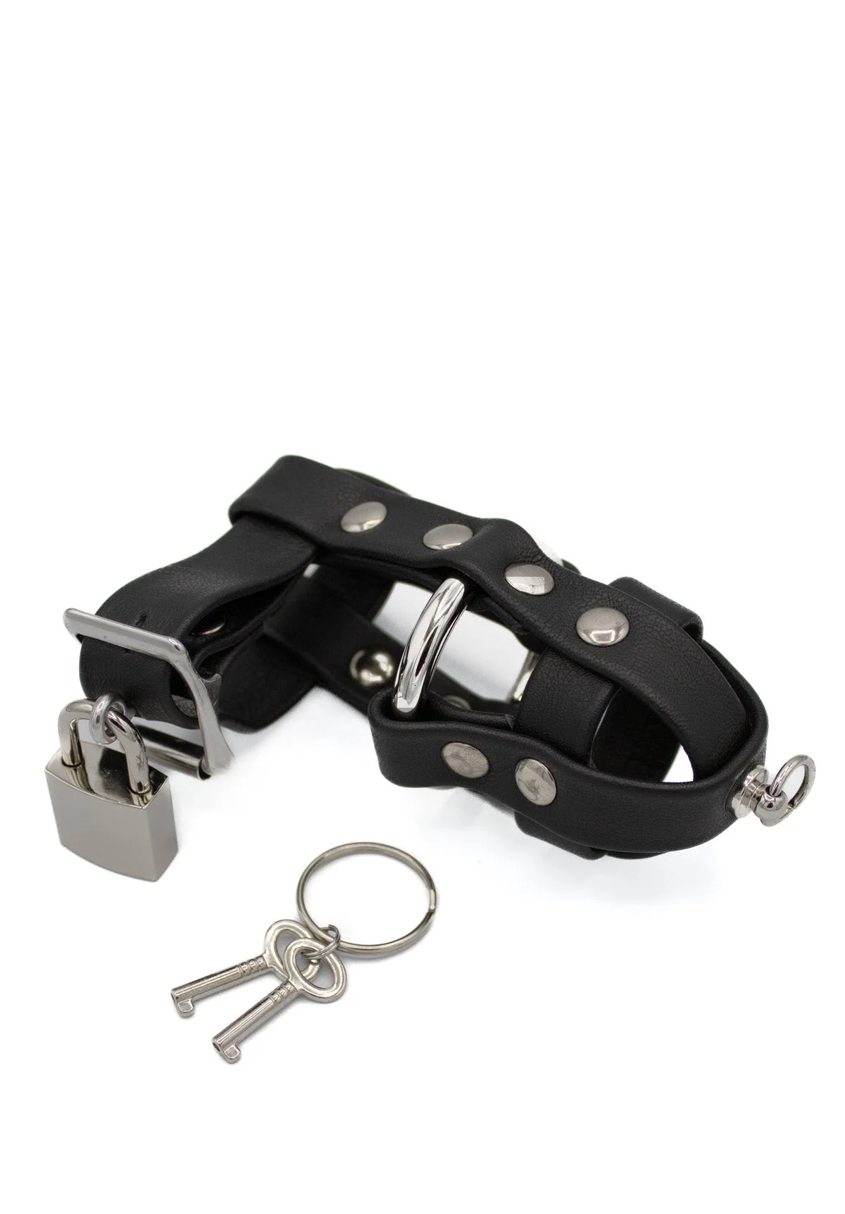 Leather Cock Cage with 1 ring