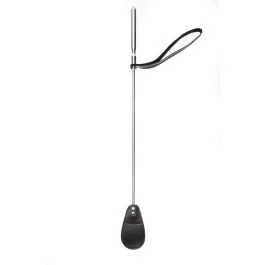 Leather Crop Metal Handle Triple X 12006