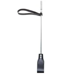 Leather Crop Metal Handle Triple X 12010