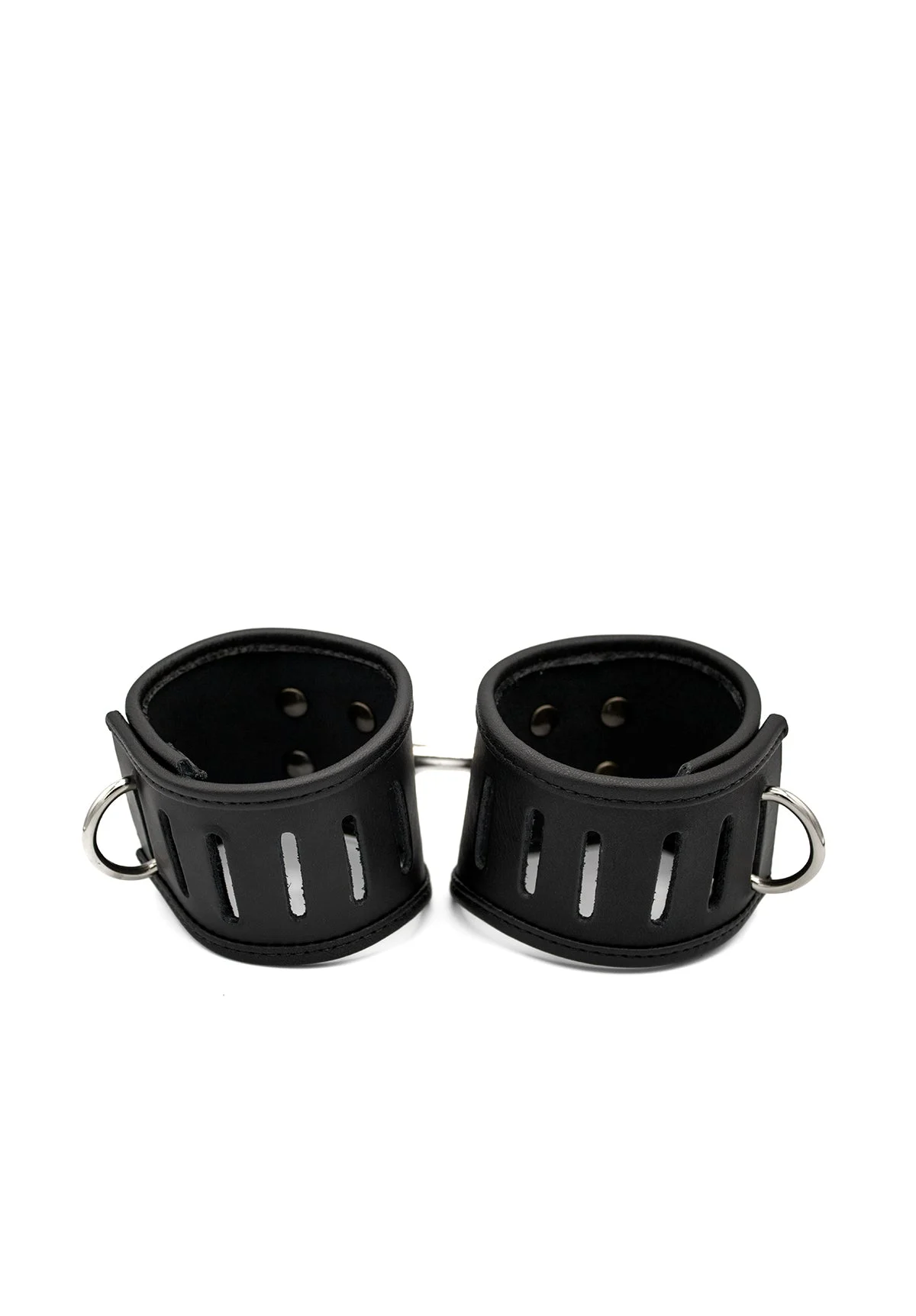Leather Handcuffs with D-Ring