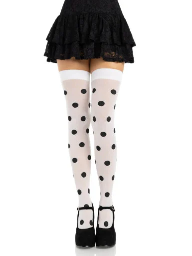 Leg Avenue Polka Dot Thigh Highs