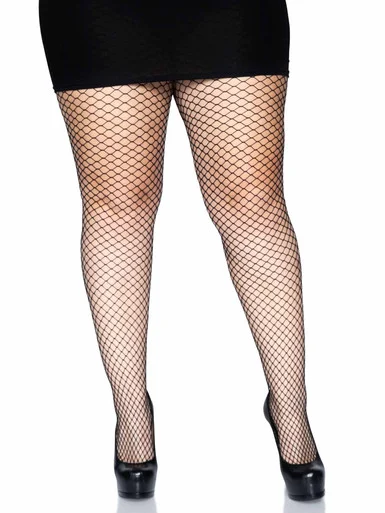 Leg Avenue Spandex Industrial Net Tights - Plus Size