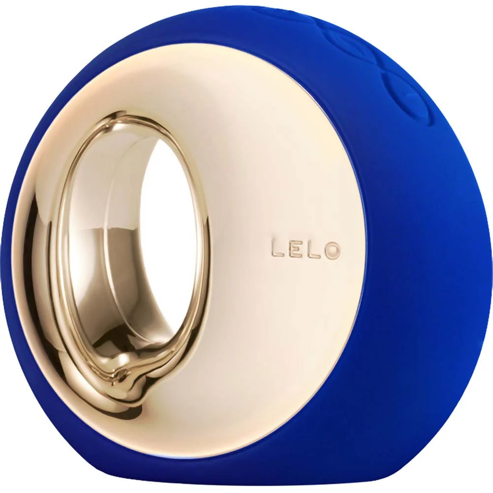 LELO Ora Vibrating Silicone Massager, 3", Midnight Blue