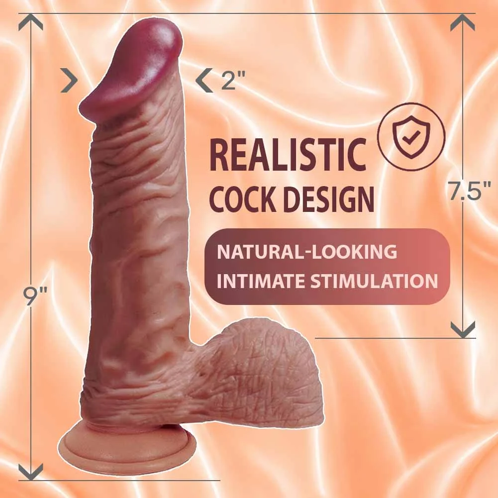 LifeLikes Royal Ballsy Dildo with Suction Base, 9", Latin King