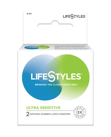 Lifestyles Ultra Sensitive Lubricated Condoms - 3pk