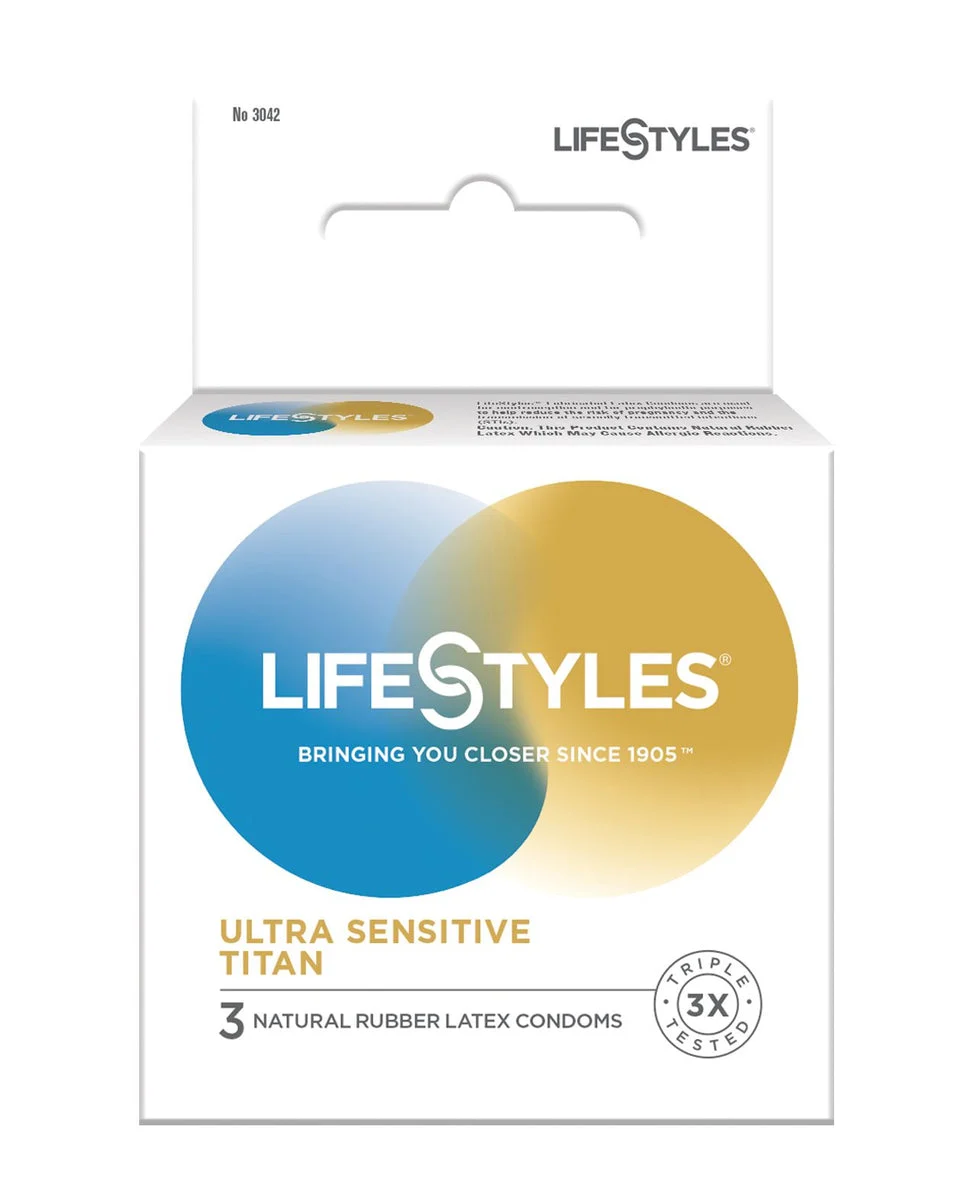 LifeStyles Ultra Sensitive Titan 3 Pack