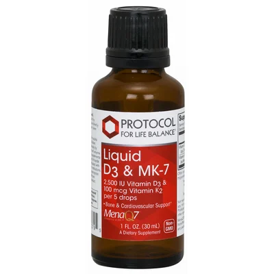 Liquid Vitamin D3 & MK-7 (Protocol for life balance)