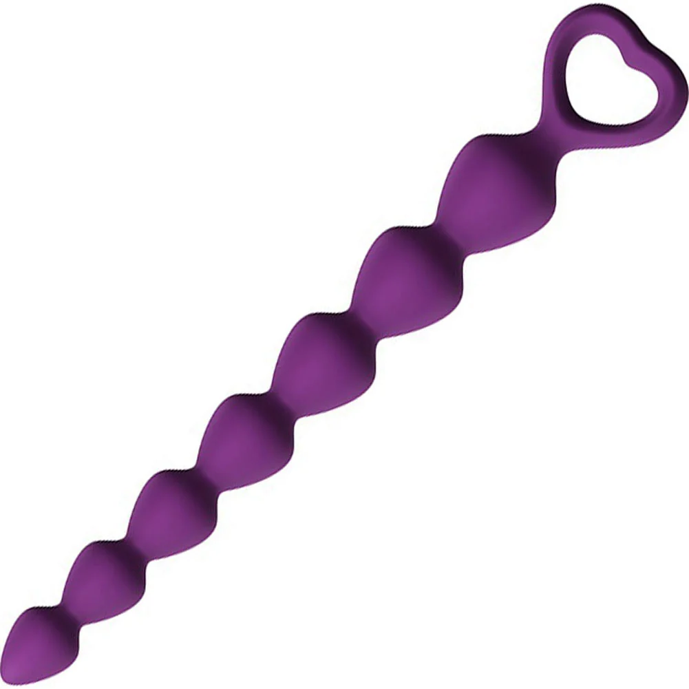 Love to Love Bing Bang Small Anal Beads, 7", Purple