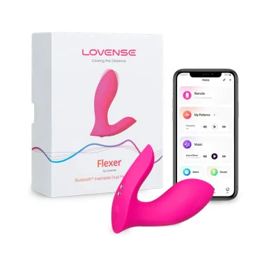 Lovense Flexer Bluetooth Insertable Dual Panty Vibrator