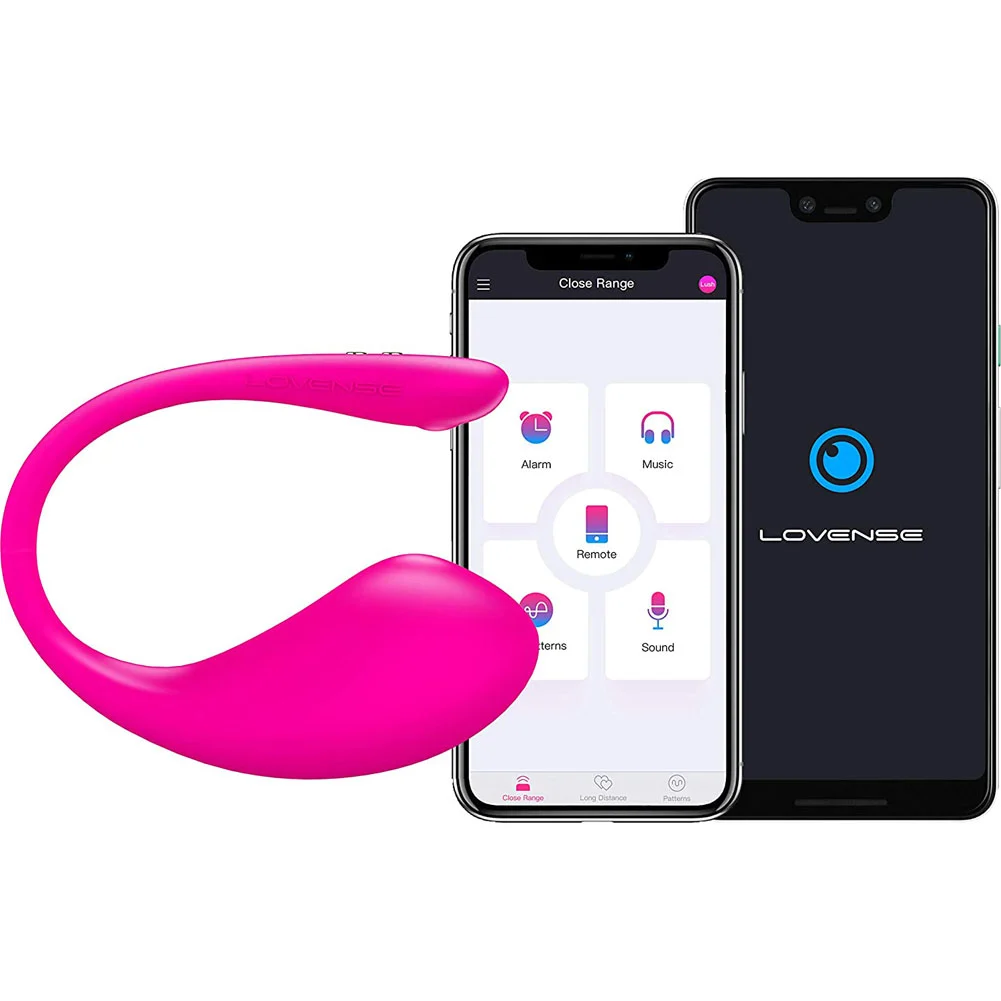 Lovense Lush 3 App Controlled Bluetooth Egg Vibrator, 4.75", Pink