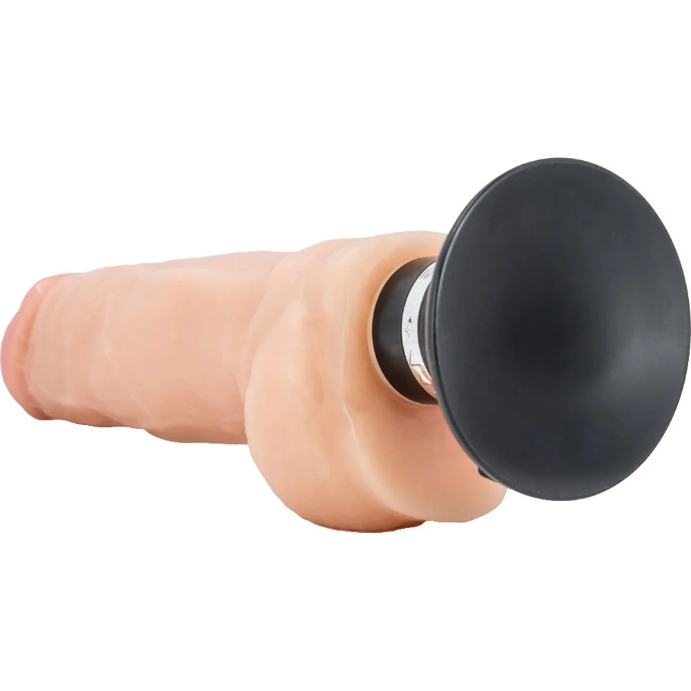 Loverboy Bad Boy Next Door Vibrating Realistic Dildo, 13", Vanilla