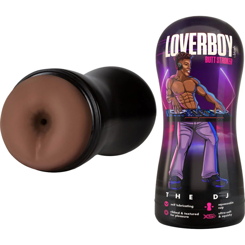 Loverboy The DJ Self-Lubricating Anal Stroker, Chocolate