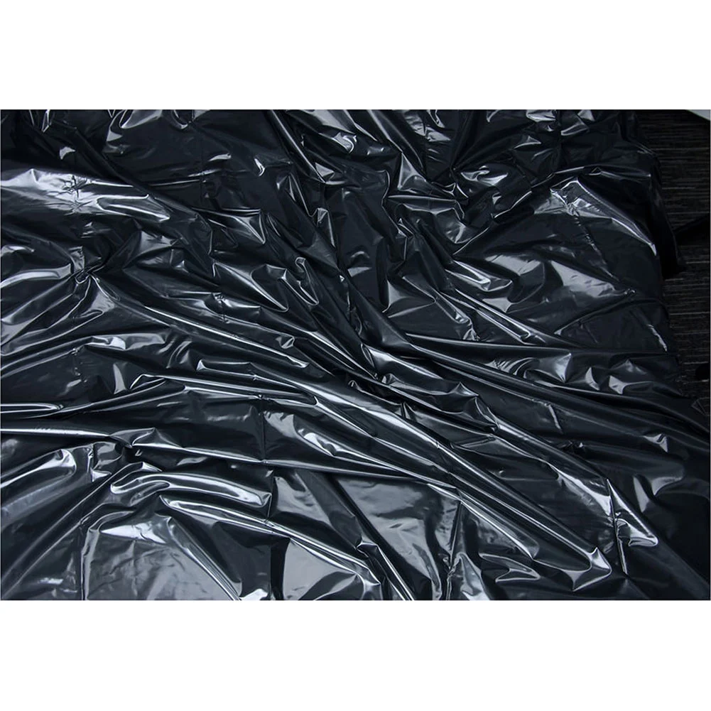 Lux Fetish Vinyl Bed Sheet, King Size, Black