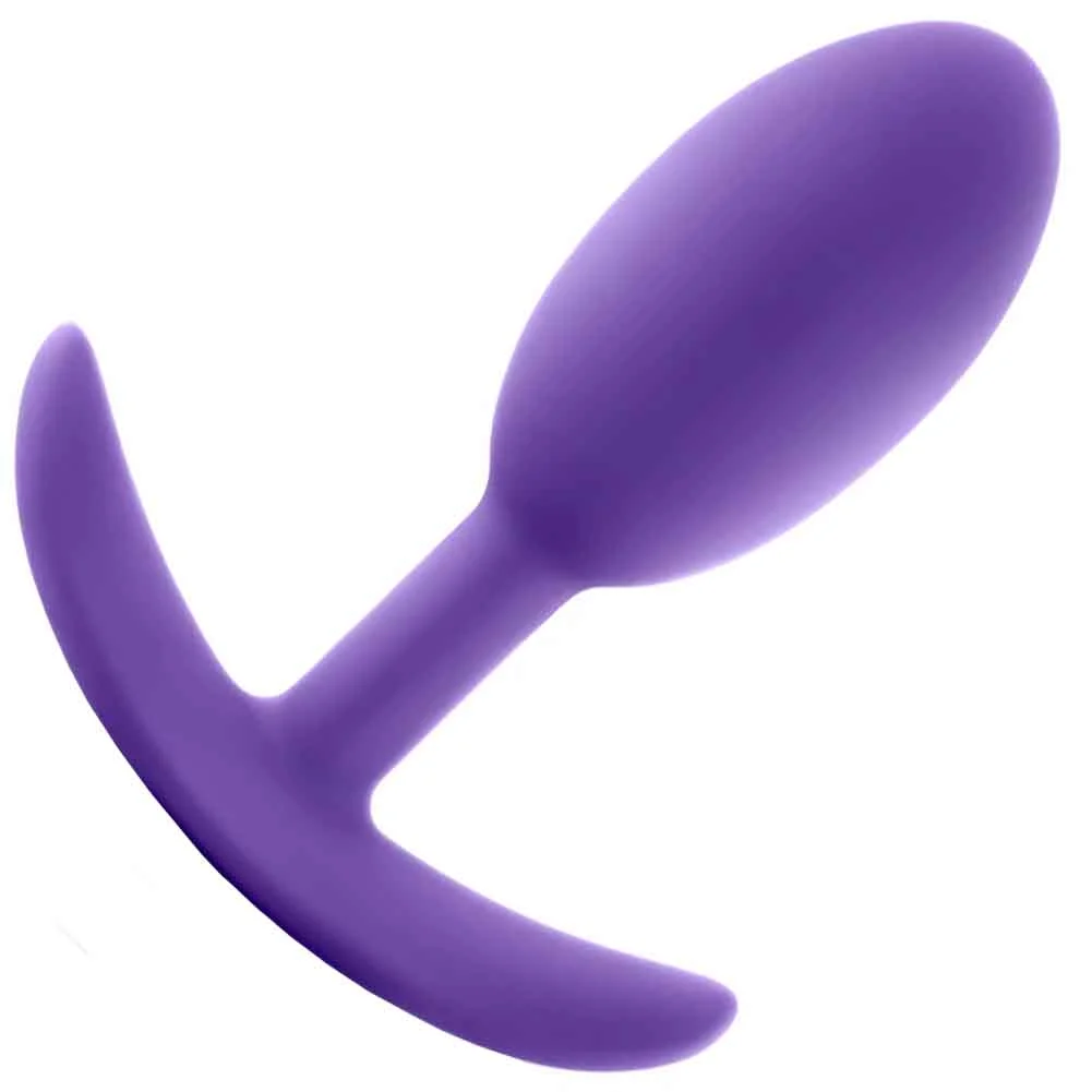 Luxe Vibra Slim Wearable Anal Plug, 4", Purple