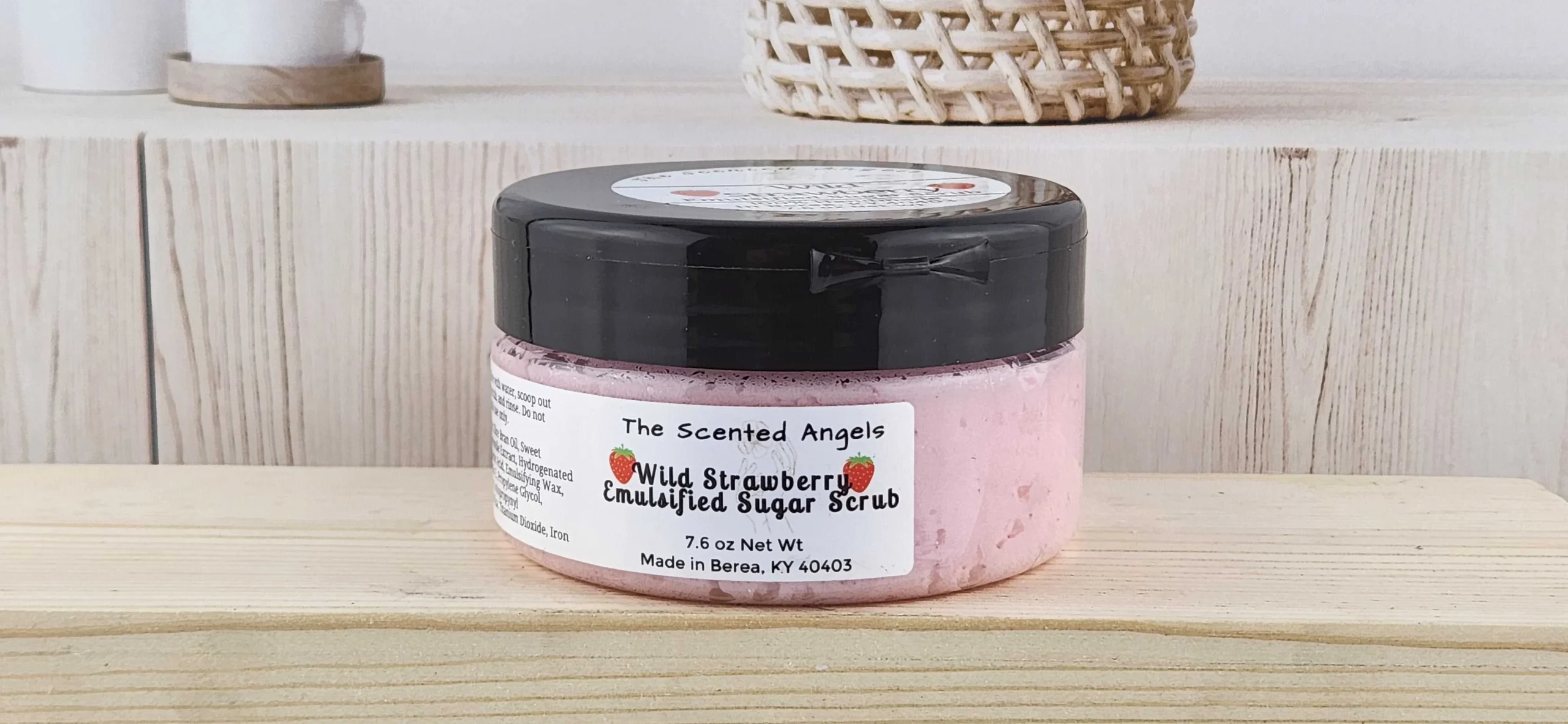 Luxurious Wild Strawberry Emulsified Sugar Scrub