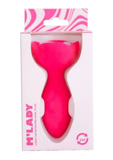 M'Lady Light Up Rotating Anal Plug