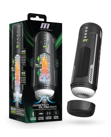 M For Men Master Blaster High Powered Vibrating & Sucking Stroker